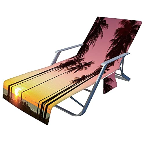 FIBITA Schonbezug für Gartenliege Frottee Liegenauflage Garten Sonnenliege Handtuch mit Taschen Stuhl Strandtuch für Schwimmbäder, Strände, Gartenhotels (Color : #40, Size : 73x210cm/28x83in) von FIBITA