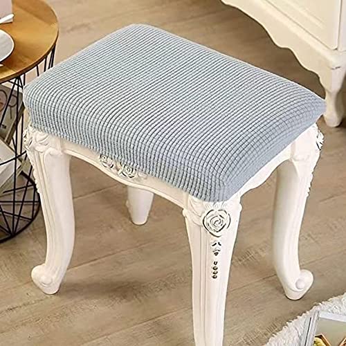 Hocker Bezug Rund/Quadratisch Stretch Jacquard-Stoff Hockerbezug 4/2/1 Stück Ottoman-Bezug Fußhocker Sitzhocker Ottoman Slipcovers Protector Schonbezüge Fußstützen-Bez ( Color : A10 , Size : 35x48cm ) von FIBITA