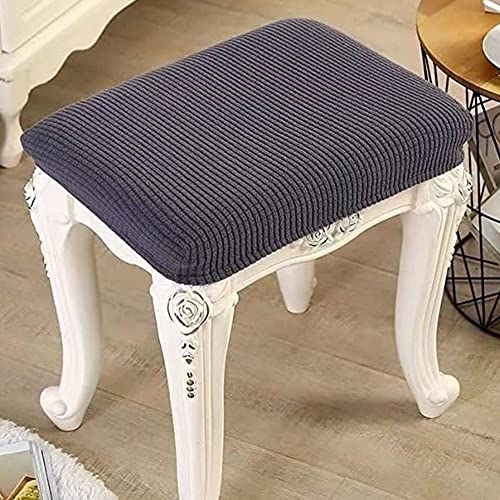 Stretch Hocker Stuhlbezug Runder/Quadratisch Sitzhocker Bezug Luxuriöser Hocker Protector Bezug Waschbarer Drehbarer Stuhlbezug Für Stuhlkissen Stuhlschutz Haushalt Zubehör ( Color : #3 , Size : 35x48 von FIBITA