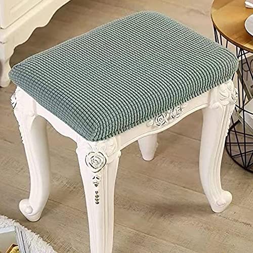 Stretch Hocker Stuhlbezug Runder/Quadratisch Sitzhocker Bezug Luxuriöser Hocker Protector Bezug Waschbarer Drehbarer Stuhlbezug Für Stuhlkissen Stuhlschutz Haushalt Zubehör ( Color : #4 , Size : 30x40 von FIBITA