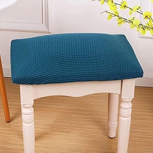 Stretch Hocker Stuhlbezug Runder/Quadratisch Sitzhocker Bezug Luxuriöser Hocker Protector Bezug Waschbarer Drehbarer Stuhlbezug Für Stuhlkissen Stuhlschutz Haushalt Zubehör ( Color : #9 , Size : 25x35 von FIBITA