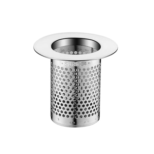 1 Stück Abflusssieb Waschbecken, Dusche Edelstahl Abflusssieb, Abfluss Haarfänger, Abflusssieb für Badewanne, Edelstahl Abflusssieb für Küche Bad Balkonbodenablauf von FIBOUND