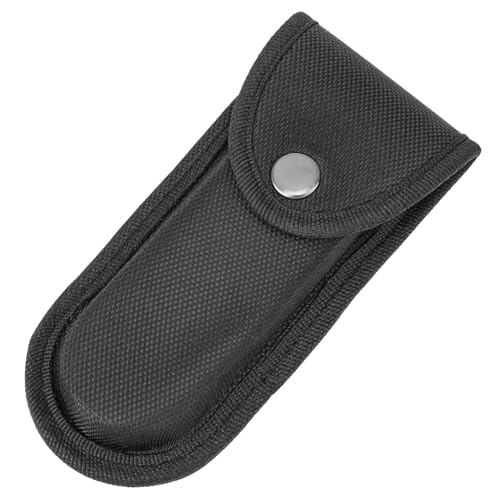 FIBOUND 1 Pc-Taschen-Oxford-Messerscheide, Nylon-Taschen-Klappmesserscheide, Faltbare Nylon-Messerscheide zum Tragen, Faltbare Taschen-Nylon-Messerscheide, für Outdoor, Camping – Schwarz von FIBOUND