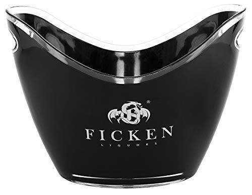 FICKEN EIS-Eimer 3,5 Liter, Eiskübel aus Kunststoff, Champagner Eimer, Weinkühler von FICKEN