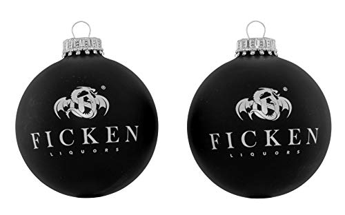 FICKEN Christbaumkugel 2er Set (Schwarz) von FICKEN