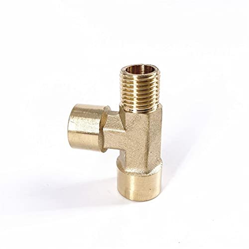 FIDALIKA 1 Stücke 1/8"1/4" 3/8"1/2" BSP Weiblich × Weiblich × Männlich Thread Messing 3 Way, Rohranschlag Ty Type Adapter Connector Adapter (Size : 1/8") von FIDALIKA