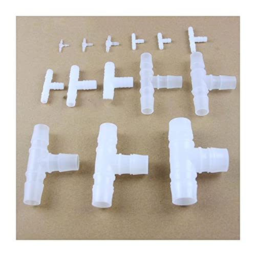 FIDALIKA 5 Stücke PE/PP Food Grad T-Typ T-Stück Schlauchverbinder Splitter Gleicher Durchmesser Gladhand, Für 4-25mm Schlauch Silikonrohrschlauch Jions (Size : Outer Dia.2.4mm) von FIDALIKA