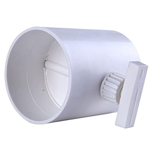 FIDALIKA ABS-Luftventil-Regulierungsventil-Rückschlagventile, PVC-Rohrluftvolumen Regelungsventil Luftrohrventil Manuelle Rundschaltventil (Size : 150mm) von EVANEM