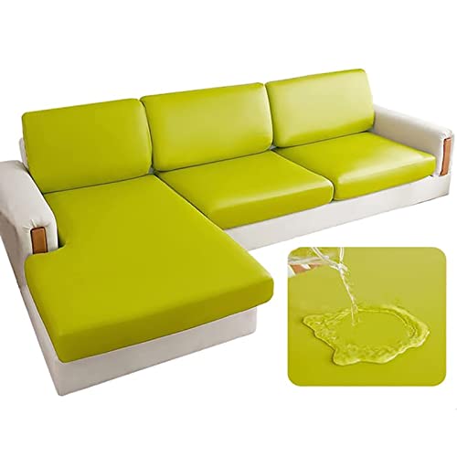 FIDSEJEONA wasserdichte Sofa Couch Kissenbezug Sofa Chaiselongue PU Leder Stretch Couch Schonbezug Sitz Anti-Rutsch-Möbelschutz Sofabezüge (B 13) von FIDSEJEONA