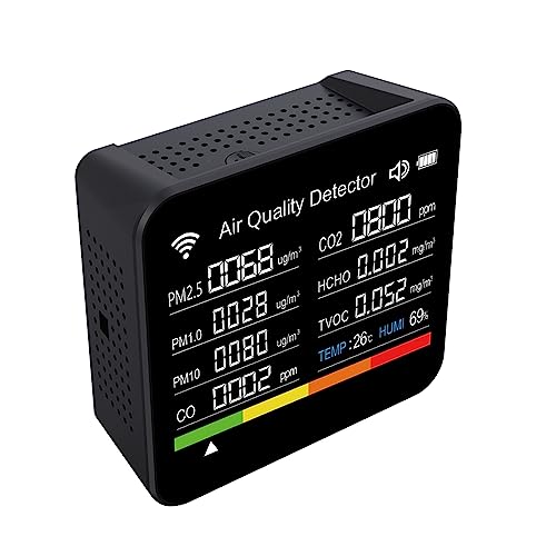 Luftmonitore Raumluftmesser erkennt PM2.5 Temperatur CO2 und Luftfeuchtigkeit 9 in 1 Luft Luftmonitore Raumluftmesser erkennt PM2.5 Temperatur CO2 und Luftfeuchtigkeit 9 in 1 Luft von FIEBLH
