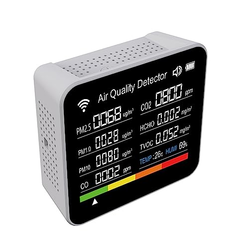 Luftmonitore Raumluftmesser erkennt PM2.5 Temperatur CO2 und Luftfeuchtigkeit 9 in 1 Luft Luftmonitore Raumluftmesser erkennt PM2.5 Temperatur CO2 und Luftfeuchtigkeit 9 in 1 Luft von FIEBLH
