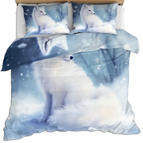 FIEMAR Fuchs Bettwäsche Set mit Kissenbezügen Eleganter Tier Bettbezüge 200 X 200 cm Winterlandschafts Bettbezug Baum Bettdeckenbezüge Weicher Mikrofaser Natur Bettbezug FIEMAR Fuchs Bettwäsche Set mit Kissenbezügen Eleganter Tier Bettbezüge 200 X 200 cm Winterlandschafts Bettbezug Baum Bettdeckenbezüge Weicher Mikrofaser Natur Bettbezug von FIEMAR
