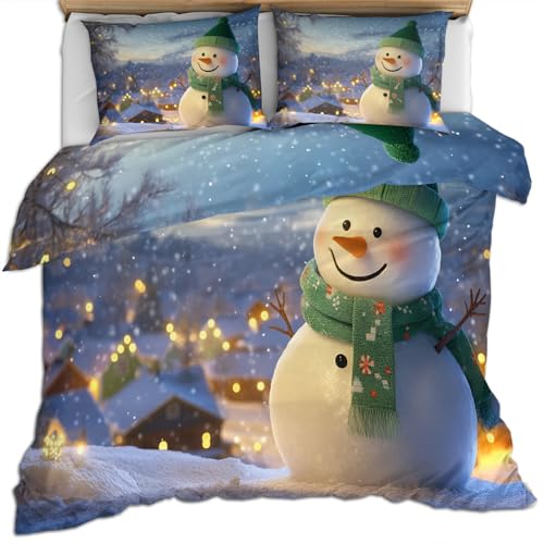FIEMAR Schneemann Bettwäsche Sets Süße Bettwäsche Bettbezug Sets 200 X 200 cm Winternacht Schneeszene Bettset Landhaus Bettdeckenbezüge Weicher Mikrofaser Bettbezug und Kissenbezug 3 Teilig FIEMAR Schneemann Bettwäsche Sets Süße Bettwäsche Bettbezug Sets 200 X 200 cm Winternacht Schneeszene Bettset Landhaus Bettdeckenbezüge Weicher Mikrofaser Bettbezug und Kissenbezug 3 Teilig von FIEMAR