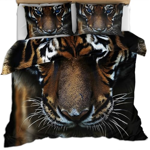 FIEMAR Tiger 260X220cm Bettwäsche Set Tier Bettdeckenbezüge Bettbezug Bettbezug & Kissenbezug Weiches Mikrofaser Bettset FIEMAR Tiger 260X220cm Bettwäsche Set Tier Bettdeckenbezüge Bettbezug Bettbezug & Kissenbezug Weiches Mikrofaser Bettset von FIEMAR