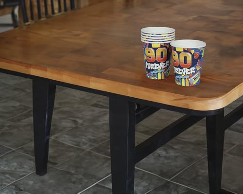 FIESTAS GUIRCA | 6 Pappbecher aus den 90ern (240 ml) (9 cm) - Tischdekoration für Retro-Partys - Ideal für Feiern und Events - Bunt von FIESTAS GUIRCA