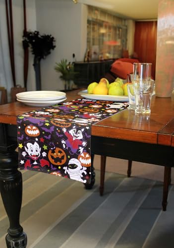 FIESTAS GUIRCA | Kleine Monster Tischläufer (28x275 cm) - Tischdekoration für Halloween und Kostümpartys - Ideal für Feiern und Events - Bunt von FIESTAS GUIRCA