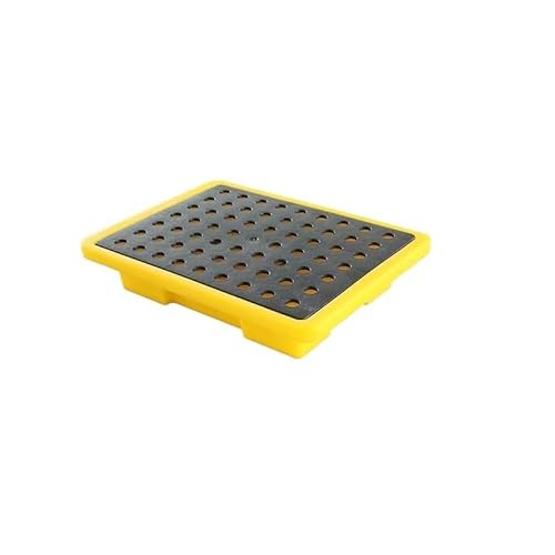 1 Stück Industrie-Auffangpalette for Öl- und Chemikalienfässer – 50 kg Tragkraft, for Garage, Keller und Labor(13 L/49x36x10 Cm) von FIEYYU