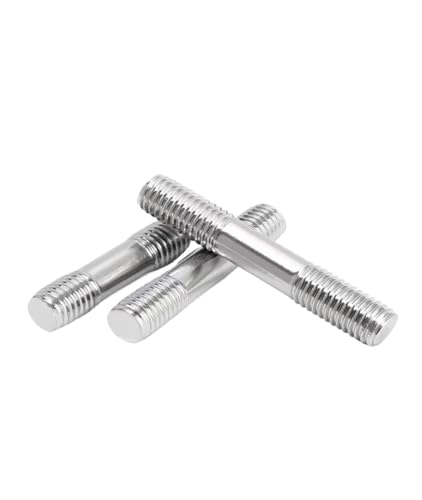 5Pcs Double-Ended Threaded Rods - 304 Stainless Steel Headless Stud Bolts for Versatile Applications(55mm M3 5Pcs) von FIEYYU
