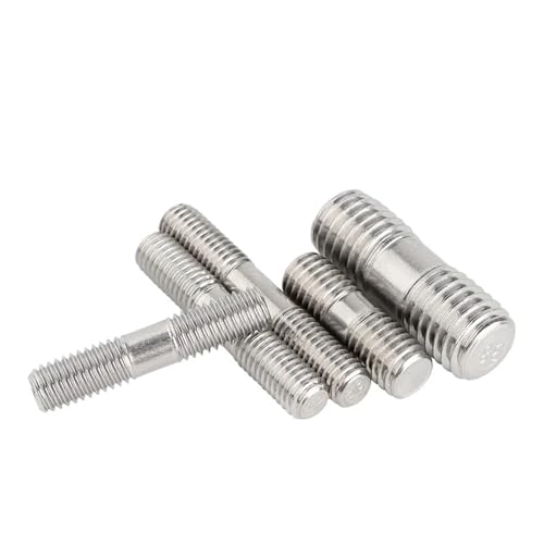 M3 M4 M5 Double Ended Threaded Rod - 304 Stainless Steel Headless Stud Bolts for Woodworking and Industrial Use(M3x55mm 5pcs) von FIEYYU