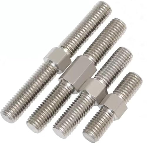 M4 Double-Ended Threaded Rod - 304 Stainless Steel Left & Right Hand Adjustable Push Rod Stud Screws for Industrial Use(M4 x 40mm 5pcs) von FIEYYU