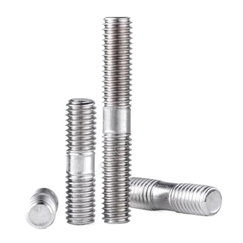 M6/M8/M10 304 Stainless Steel Threaded Rod - Headless Stud Bolt for Industrial Use(60mm-M6 1pcs) von FIEYYU