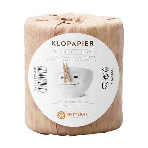 FIFTYEIGHT Klopapier - Richtig Fürn Arsch - T043003 - Lustiges Toilettenpapier von FIFTYEIGHT PRODUCTS