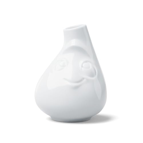 FIFTYEIGHT PRODUCTS/Vase klein „Putzig“ (Porzellan, Höhe 10 cm, Weiß, 100% Made in Germany) von FIFTYEIGHT PRODUCTS
