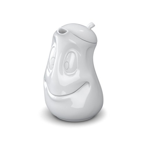 FIFTYEIGHT PRODUCTS / Tassen/Kanne „Gut Drauf“ (Porzellan, 1200 ml, weiß, Made in Germany) von FIFTYEIGHT PRODUCTS