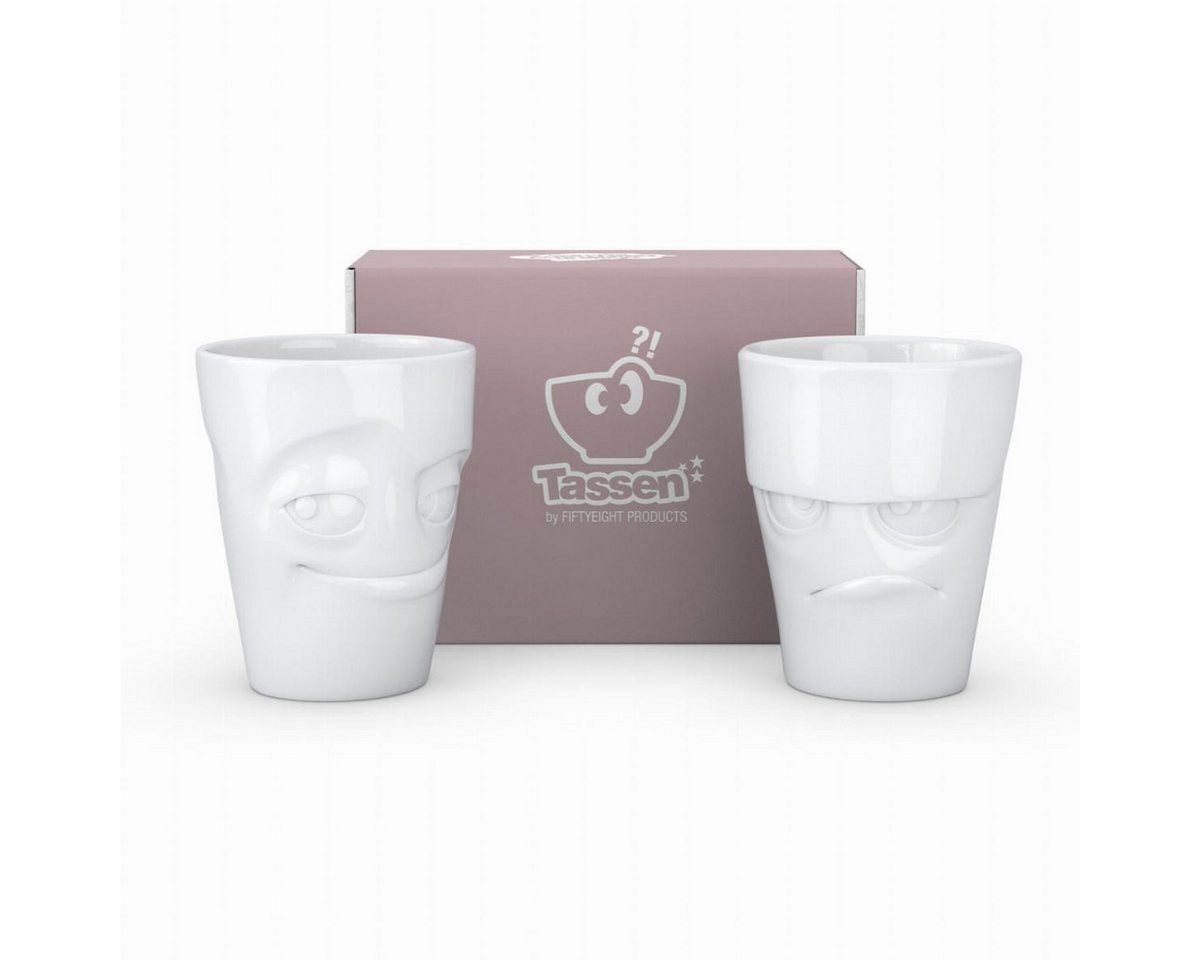 FIFTYEIGHT PRODUCTS Becher Becher Set Nr. 1 - grummelig + verschmitzt - jeweils 350 ml - OHNE HEN FIFTYEIGHT PRODUCTS Becher Becher Set Nr. 1 - grummelig + verschmitzt - jeweils 350 ml - OHNE HEN von FIFTYEIGHT PRODUCTS