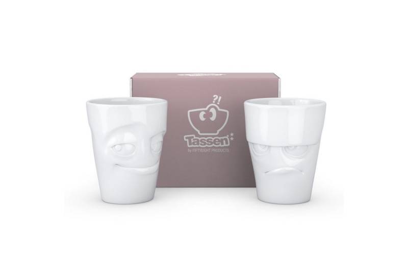 FIFTYEIGHT PRODUCTS Becher Becher Set Nr. 1 - grummelig + verschmitzt - jeweils 350 ml - OHNE HEN von FIFTYEIGHT PRODUCTS