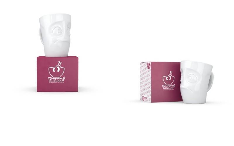 FIFTYEIGHT PRODUCTS Becher Henkelbecher Verdutzt - 350 ml von FIFTYEIGHT PRODUCTS