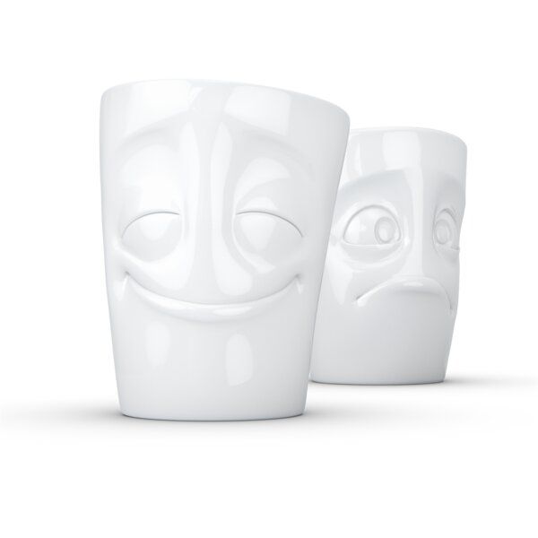 FIFTYEIGHT PRODUCTS Dreidimensionales Becherset vergnügt und verdutzt von FIFTYEIGHT PRODUCTS