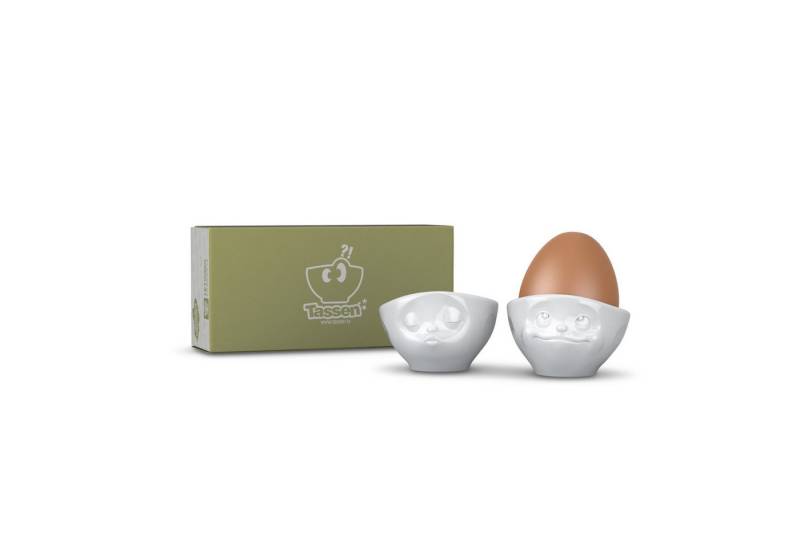FIFTYEIGHT PRODUCTS Eierbecher TV Tasse Eierbecher 51.51 Küssend und Verträumt weiß von FIFTYEIGHT PRODUCTS
