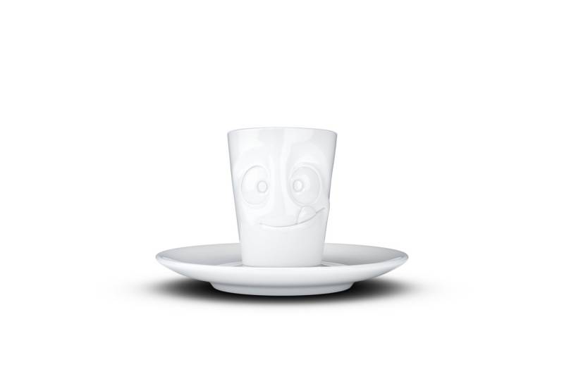 FIFTYEIGHT PRODUCTS Espressotasse Espresso Mug mit Henkel 80ml - Lecker, Porzellan FIFTYEIGHT PRODUCTS Espressotasse Espresso Mug mit Henkel 80ml - Lecker, Porzellan von FIFTYEIGHT PRODUCTS