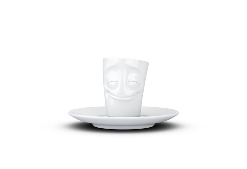 FIFTYEIGHT PRODUCTS Espressotasse Espresso Mug mit Henkel 80ml - Vergnügt, Porzellan FIFTYEIGHT PRODUCTS Espressotasse Espresso Mug mit Henkel 80ml - Vergnügt, Porzellan von FIFTYEIGHT PRODUCTS
