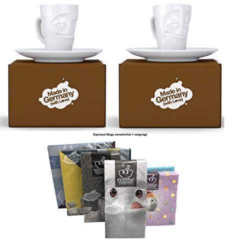 FIFTYEIGHT PRODUCTS Fiftyeight Espressotassen, 2er-Set, Servietten 80 ml, gekürzt, genussvolle E-Becher 2 von FIFTYEIGHT PRODUCTS