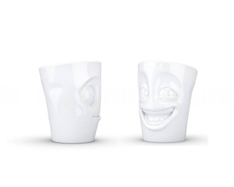 FIFTYEIGHT PRODUCTS Frühstücks-Geschirrset TV Tasse Becher Set 29.01 witzig und lecker weiß, TV Tasse Becher Set 29 witzig und lecker weiß von FIFTYEIGHT PRODUCTS