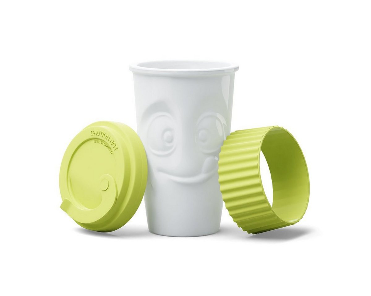 FIFTYEIGHT PRODUCTS Frühstücks-Geschirrset TV Tasse Kaffeebecher 05 To Go Lecker Limette von FIFTYEIGHT PRODUCTS