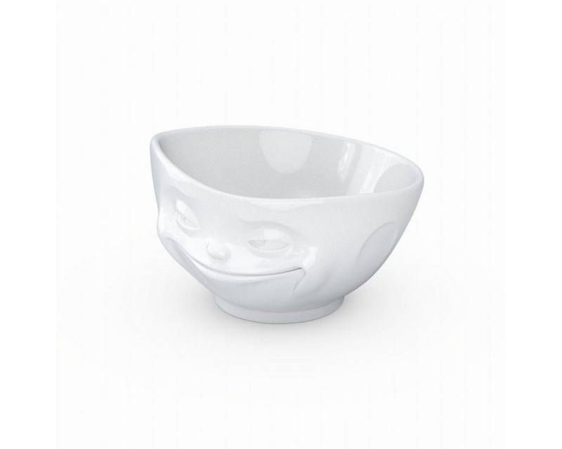 FIFTYEIGHT PRODUCTS Müslischale XL Schale Grinsend weiß - 1000 ml, (1-tlg) von FIFTYEIGHT PRODUCTS