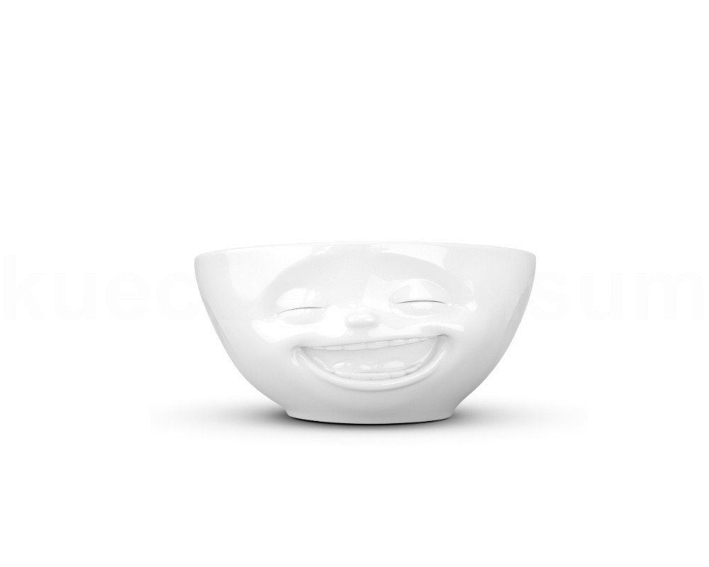 FIFTYEIGHT PRODUCTS Frühstücks-Geschirrset TV Tasse Schale 02.07 lachend 350 ml weiß, TV Tasse Schale 02.07 lachend 350 ml weiß von FIFTYEIGHT PRODUCTS