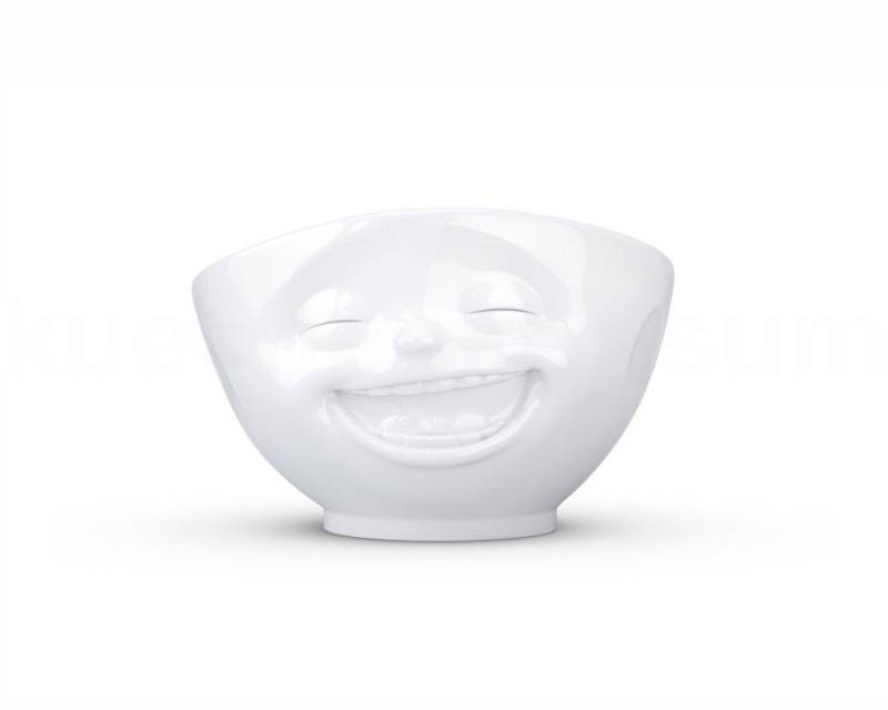 FIFTYEIGHT PRODUCTS Frühstücks-Geschirrset TV Tasse Schale 27 lachend 1000 ml weiß, TV Tasse Schale 27 lachend 1000 ml weiß von FIFTYEIGHT PRODUCTS