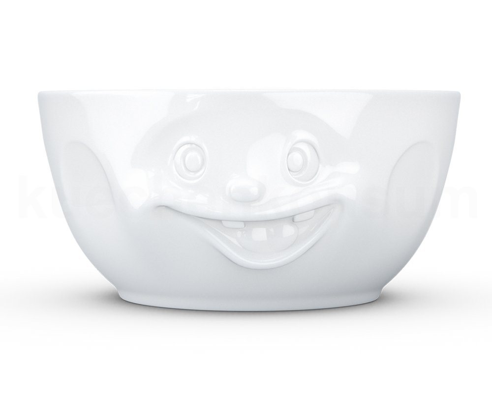 FIFTYEIGHT PRODUCTS Frühstücks-Geschirrset TV Tasse Schüssel 35.01 Durchgeknallt 2600 ml weiß, TV Tasse Schüssel 35 Durchgeknallt weiß von FIFTYEIGHT PRODUCTS