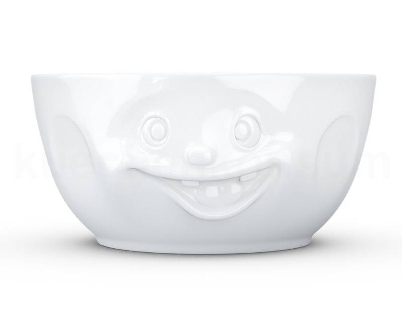 FIFTYEIGHT PRODUCTS Frühstücks-Geschirrset TV Tasse Schüssel 35.01 Durchgeknallt 2600 ml weiß, TV Tasse Schüssel 35 Durchgeknallt weiß von FIFTYEIGHT PRODUCTS