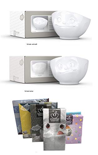 FIFTYEIGHT PRODUCTS Schalen 2er Set + Servietten, 500 ml, VERKNALLT+LECKER von FIFTYEIGHT PRODUCTS