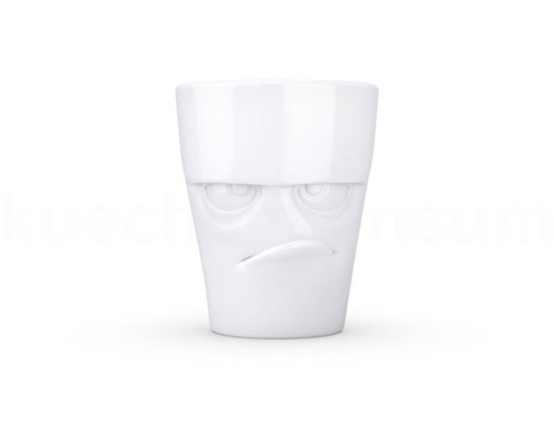 FIFTYEIGHT PRODUCTS Frühstücks-Geschirrset TV Tasse Kaffeebecher 81.01 Henkelbecher Grummelig weiß, TV Tasse Kaffeebecher 81 Henkelbecher Grummelig weiß von FIFTYEIGHT PRODUCTS