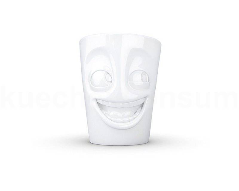 FIFTYEIGHT PRODUCTS Frühstücks-Geschirrset TV Tasse Kaffeebecher 85 Henkelbecher witzig weiß, TV Tasse Kaffeebecher 85 Henkelbecher witzig weiß von FIFTYEIGHT PRODUCTS