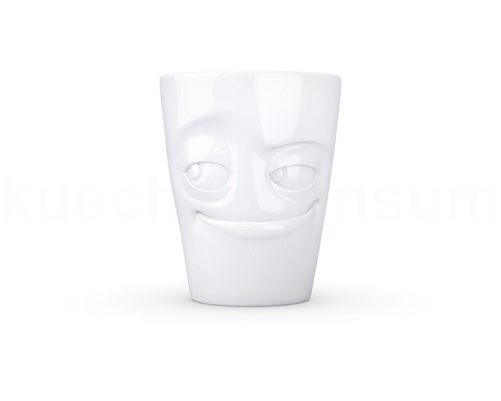 FIFTYEIGHT PRODUCTS Frühstücks-Geschirrset TV Tasse Kaffeebecher 82.01 Henkelbecher Verschmitzt weiß, TV Tasse Kaffeebecher 82 Henkelbecher Verschmitzt weiß von FIFTYEIGHT PRODUCTS