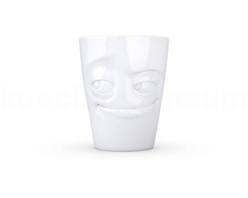 FIFTYEIGHT PRODUCTS Frühstücks-Geschirrset TV Tasse Kaffeebecher 82.01 Henkelbecher Verschmitzt weiß, TV Tasse Kaffeebecher 82 Henkelbecher Verschmitzt weiß von FIFTYEIGHT PRODUCTS