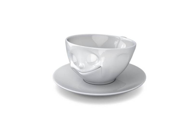 FIFTYEIGHT PRODUCTS Tasse Tasse Glücklich weiß - 200 ml FIFTYEIGHT PRODUCTS Tasse Tasse Glücklich weiß - 200 ml von FIFTYEIGHT PRODUCTS