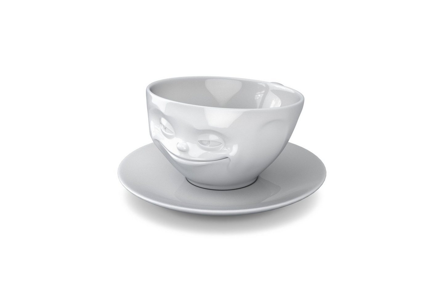 FIFTYEIGHT PRODUCTS Tasse Tasse Grinsend weiß - 200 ml von FIFTYEIGHT PRODUCTS